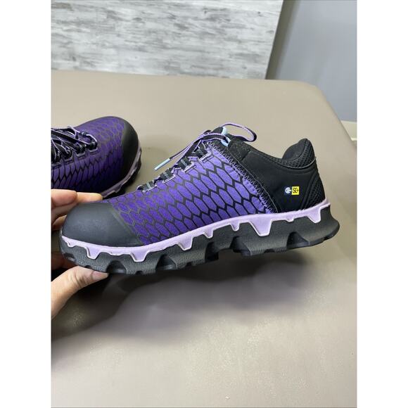 Women's Timberland PRO Powertrain Sport Alloy Safety Toe Sneaker Purple Size 9 - Picture 10 of 11